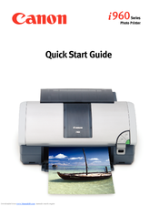 Canon 8538A001 - i 960 Color Inkjet Printer Quick Start Manual