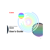 Canon S820 - S 820 Color Inkjet Printer User Manual