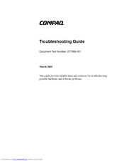 HP Compaq Presario 6024 Troubleshooting Manual