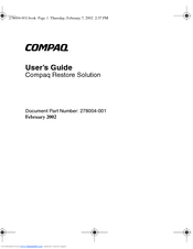HP Presario 6SPXS1 User Manual