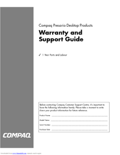 HP Presario S5100 Support Manual