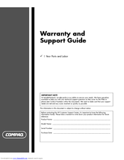 HP Presario SR1420 Support Manual