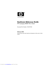 HP Compaq t5000 Series Hardware Reference Manual