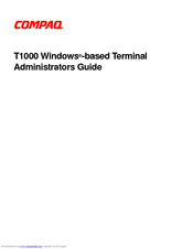 HP T1000 Supplementary Manual