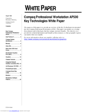 Compaq Deskpro AP500 Supplementary Manual