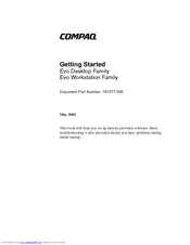 Compaq D51s - Evo Desktop PC Getting Started
