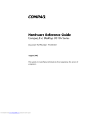 Compaq Evo Desktop D310v Series Hardware Reference Manual