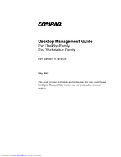 Compaq Evo Workstation Series Supplementary Manual