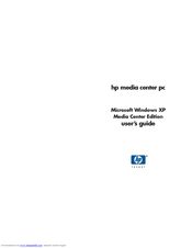 HP Media Center 800 - Desktop PC User Manual