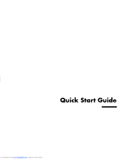HP Pavilion 900 CTO Quick Start Manual