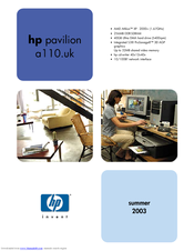 HP Pavilion a100 - Desktop PC Specifications