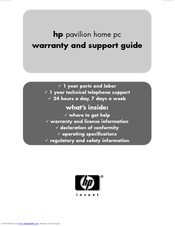 HP Pavilion a250 Regulatory And Safety Information Manual