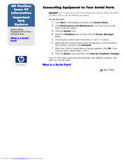HP Pavilion xg900 - Desktop PC Supplementary Manual