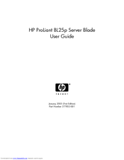 HP BL25p - ProLiant - 1 GB RAM User Manual