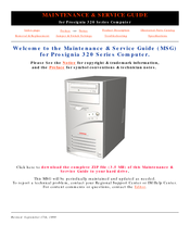 Compaq Prosignia 320 Series Maintenance And Service Manual