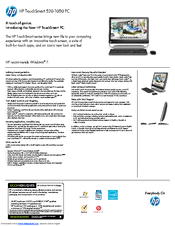HP TouchSmart 520-1050 Specifications