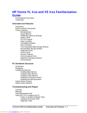 HP Vectra VL 5/xx Series Supplementary Manual
