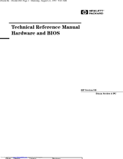 HP Vectra VE 5/xxx Series Technical Reference Manual