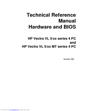 HP Vectra VL 5/00 series Technical Reference Manual