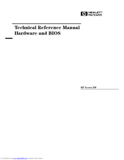 HP VECTRA XW Technical Reference Manual