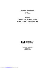HP Visualize c160L - Workstation Service Handbook
