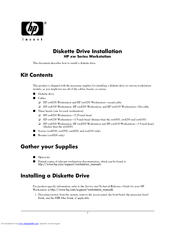 HP Xw8400 - Workstation - 4 GB RAM Hardware Installation