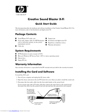 HP Xw8400 - Workstation - 4 GB RAM Quick Start Manual