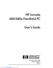 Hp Jornada 680e User Manual