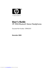 HP FA303A - Headphones - Behind-the-neck User Manual