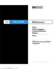 HP PCL 5 Reference Manual