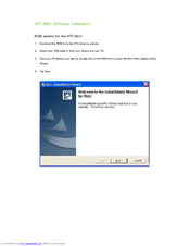 HTC S621 - Smartphone - GSM Software Installation