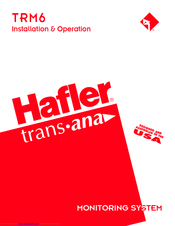 Hafler Trans-nova TRM6 Installation And Operation Manual