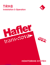 Hafler Trans-nova TRM8 Installation And Operation Manual