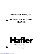 Hafler SE-150 Owner's Manual