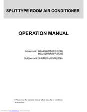 Haier 3HUM20HA03/R2(DB) Operation Manual