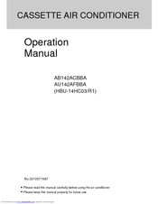 Haier AU142AFBBA Operation Manual