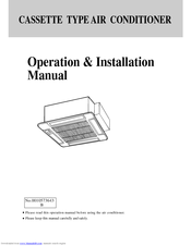 Haier AB142FCAHA Operation And Installation Manual