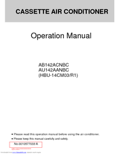 Haier AU142AANBC Operation Manual