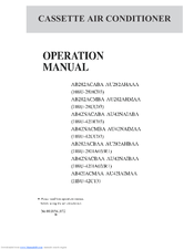 Haier AB282ACBAA Operation Manual