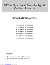 Haier AC142FEAHA Installation Manual