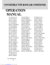 Haier AC36NACMAA Operation Manual