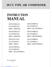 Haier HDU-14HA03/MR1 Instruction Manual