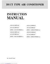 Haier HDU-14CL03/M Instruction Manual