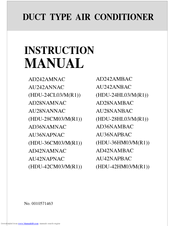 Haier HDU-24HL03/MR1 Instruction Manual