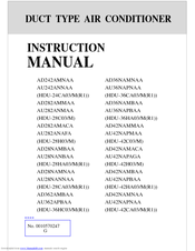 Haier HDU-28C03 Instruction Manual
