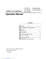 Haier AM052ACNBA Operation Manual