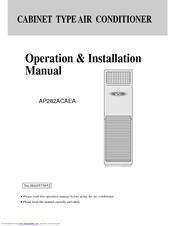 Haier AP282ACAEA Operation And Installation Manual