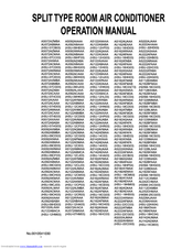 Haier AU182AFAFA Operation Manual