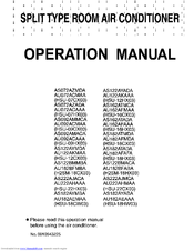 Haier AS122AYADA Operation Manual