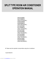 Haier AU122ABNCA Operation Manual
